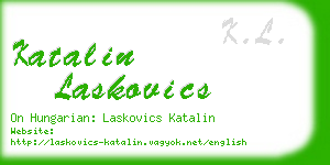 katalin laskovics business card